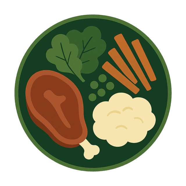 Imagem cartoon de comida